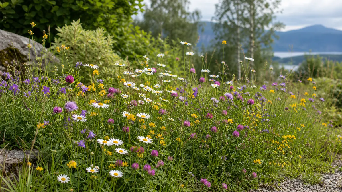 Semillas para pradera florida en un jardín de España