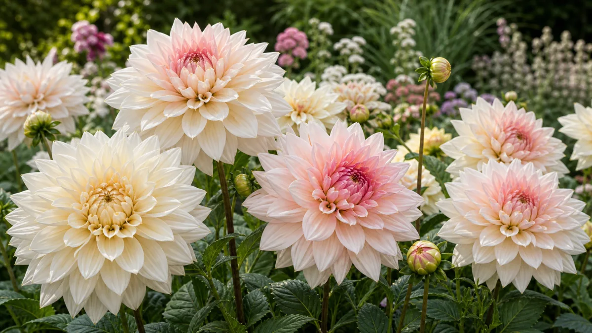 Dalia 'Break Out' en un jardín de España