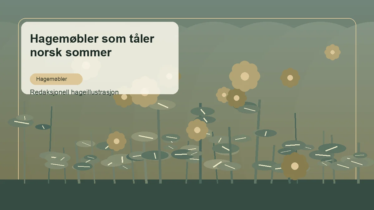 Muebles de jardín resistentes al clima mostrado como ilustración editorial en un jardín de España
